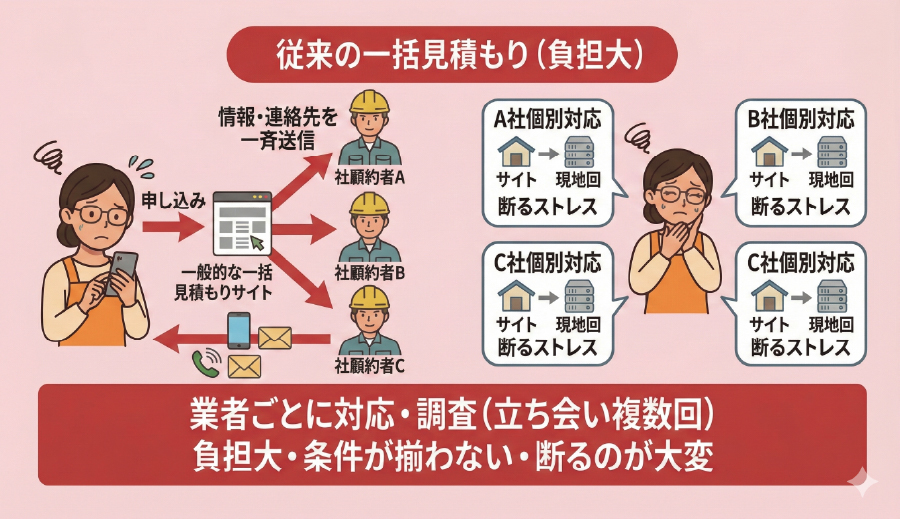 従来の一括見積もりの解説